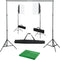 vidaXL - Fotostudioset - met - softboxlampen - en - achtergrond