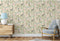 DUTCH WALLCOVERINGS Behang Flamingo crème- en mintkleurig