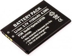 Battery Sony Ericsson XPERIA U, ST25i, Li-ion, 3,7V, 1150mAh, 4,3Wh