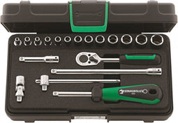 Stahlwille Doppen Set 40/13/6K - 19-delig - Inclusief ratel en verlengstukken