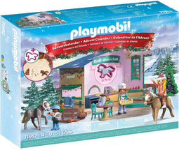 PLAYMOBIL - 71952 - Adventkalender Ruitercafé met paarden en koekjesvormpje