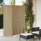 vidaXL - Kamerscherm - 3 - panelen - poly - rattan - beige