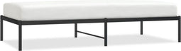 vidaXL - Bedframe - metaal - zwart - 90x190 - cm