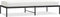 vidaXL - Bedframe - metaal - zwart - 90x190 - cm