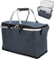 Ceruzo Koelmand Blauw - Opvouwbare Picknickmand - Rits - 40 x 23 x 20 cm