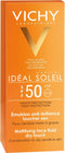 Vichy Capital Soleil SPF50 Dry Touch Zonnecrème Gemengde tot Vette Huid - Gelaat 50ml