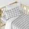 Happy Friday Duvet cover set 2 pieces Vichy grey 100x135 cm (Cot) Grey
