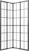 vidaXL - Douchecabine - 90x70x180 - cm - mat - ESG - zwart