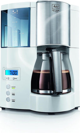 Melitta Optima Timer - Filter-koffiezetapparaat - Timer - Wit