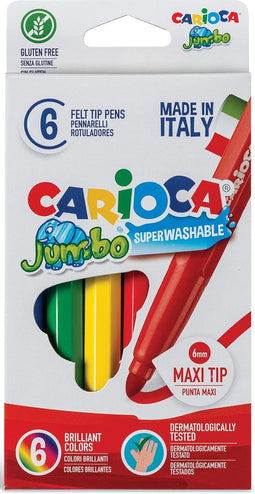 Carioca - viltstift Superwashable 6 stiften in een kartonnen etui