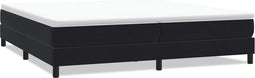 vidaXL - Boxspringbed - zonder - matras - 200x210 - cm - fluweel - zwart