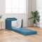vidaXL - Floor - Sofa - Bed - 2-in-1 - Blauw - 74x77x81 - cm - Velvet