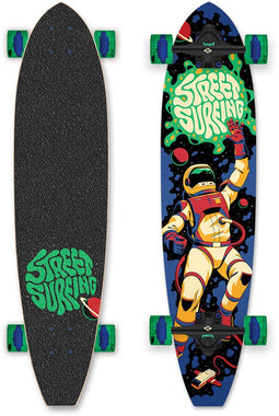 Street Surfing Cut Kicktail - Longboard - 36 inch - 8-laags deck - Astronaut