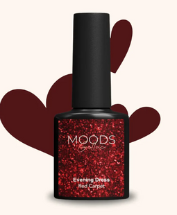 Moods Gellac 505 - Gellak - Rood glitter - 15ML