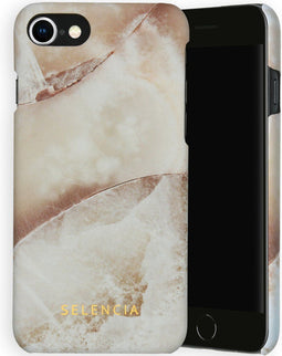 Selencia Hoesje Geschikt voor iPhone SE (2022) / SE (2020) / 8 / 7 / 6s / 6 Hoesje - Selencia Maya Fashion Backcover - wit
