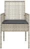 vidaXL - Ligbedden - 2 - stuks - met - Kussens - Lichtgrijs - Poly - Rattan