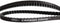 CDX riem Carbon Drive 115 tanden zwart 1265mm
