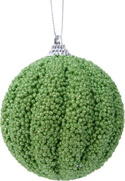 Kerstbal Foam Glitter - Mistletoe Groen