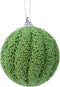 Kerstbal Foam Glitter - Mistletoe Groen