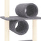 vidaXL - Kattenmeubel - met - sisal - krabpalen - 279 - cm - donkergrijs