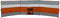 vidaXL - Windscherm - camping - waterdicht - 508x130 - cm - grijs - en - oranje