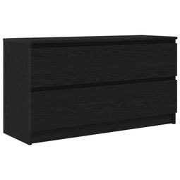 vidaXL - Tv-meubel - 100x35x54 - cm - bewerkt - hout - zwart