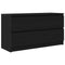 vidaXL - Tv-meubel - 100x35x54 - cm - bewerkt - hout - zwart