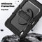 Xccess iPad Air (2024) - Hardcase Backcover - Schokbestendig + Standaard - Zwart