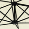 vidaXL - Wandparasol - met - LED's - 300 - cm - antracietkleurig