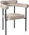 Set van 2 eetkamerstoelen LYNEY Stof Beige