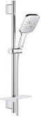 GROHE Rainshower SmartActive Cube 130 Glijstangset - Ø 13 cm - 3 straalsoorten - Chroom - EcoJoy®