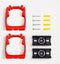 Toolflex One Gereedschapshouder - Muurbevestiging - Ø15-35mm - Rood (2x)