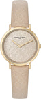 Pierre Cardin Belleville PC Monogram CBV.1503 Horloge - Leer - Beige - Ø 31 mm