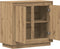 vidaXL - Dressoir - Artisan - Eiken - 80x34x75 - cm - Bewerkte - Hout