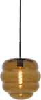 Light & Living Hanglamp Misty - Bruin - 30x30x37cm - Modern - Hanglampen Eetkamer, Slaapkamer, Woonkamer