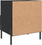 vidaXL - Nachtkastje - 40x35x47,5 - cm - bewerkt - hout - zwart