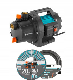 GARDENA 3000/4 - Besproeiingspomp - 3,5 m aanzuigslangset - 20 m beregeningsslangset (SET)