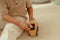 Little Dutch - Houten Taxi - Rubberen wielen - Geel