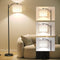 Glowy Vloerlamp Zwart - Staande Lamp incl. LED Lichtbron - Booglamp Industrieel - Leeslamp Staand - 3 Lichtkleuren - Verstelbaar,