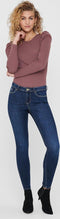 ONLY ONLWAUW LIFE MID SKINNY BJ14-4 NOOS - Dames Jeans - Skinny fit - Maat XS XL32