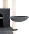 vidaXL - Kattenmeubel - met - sisal - krabpalen - 154 - cm - donkergrijs