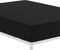 Verstelbaar onderlaken Alexandra House Living Zwart 135/140 x 190/200 cm