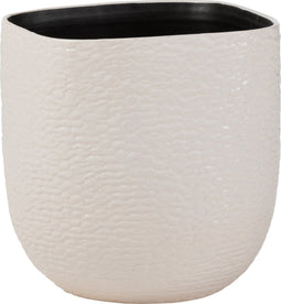 J-Line bloempot Audrey - keramiek - wit - extra large - Ø 29.5 cm