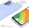 Accezz Samsung Galaxy A33 - Liquid Silicone Backcover - Schokabsorberend - Paars