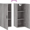vidaXL - Hangkast - 34,5x34x90 - cm - grijs - sonoma - eikenkleurig