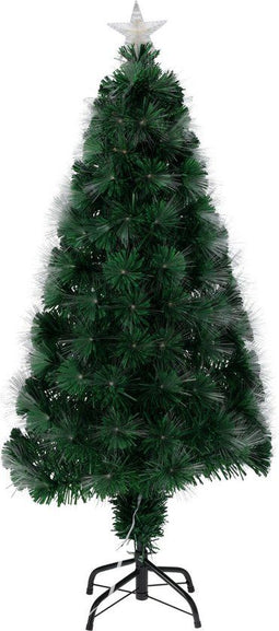 Christmas Decoration - Fiber optic kerstboom - 60 cm - 8 functies - Warm wit