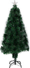 Christmas Decoration - Fiber optic kerstboom - 60 cm - 8 functies - Warm wit