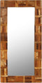 vidaXL - Wandspiegel - 60x60 - cm - massief - gerecycled - hout