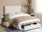 LIEVIN - Bed met opbergruimte - Crème - 140 x 200 cm - Fluweel