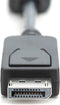 Digitus AK-340400-001-S DisplayPort adapter cable, DP - HDMI type A M/F, 0.15m,w/interlock, DP 1.1a compatible, CE, bl